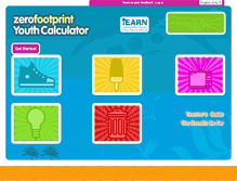 Tablet Screenshot of calc.zerofootprint.net